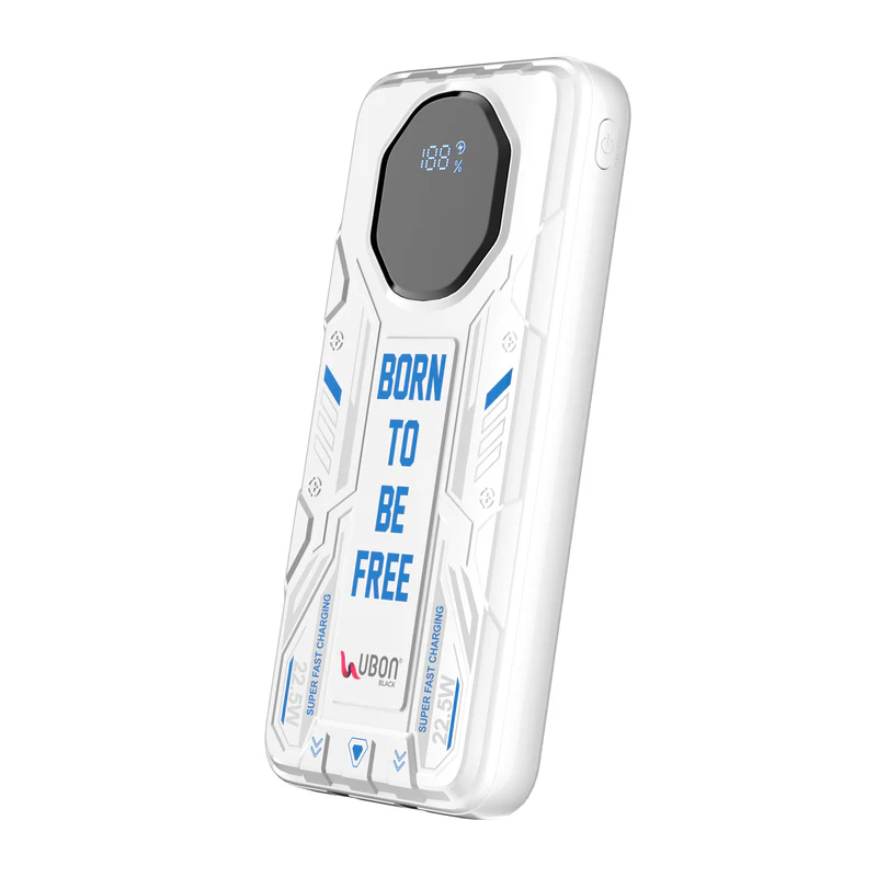 UBON PB-X116 22.5W 5-in-1 Power Bank: Boast of Fast Charging & Built-in Cables