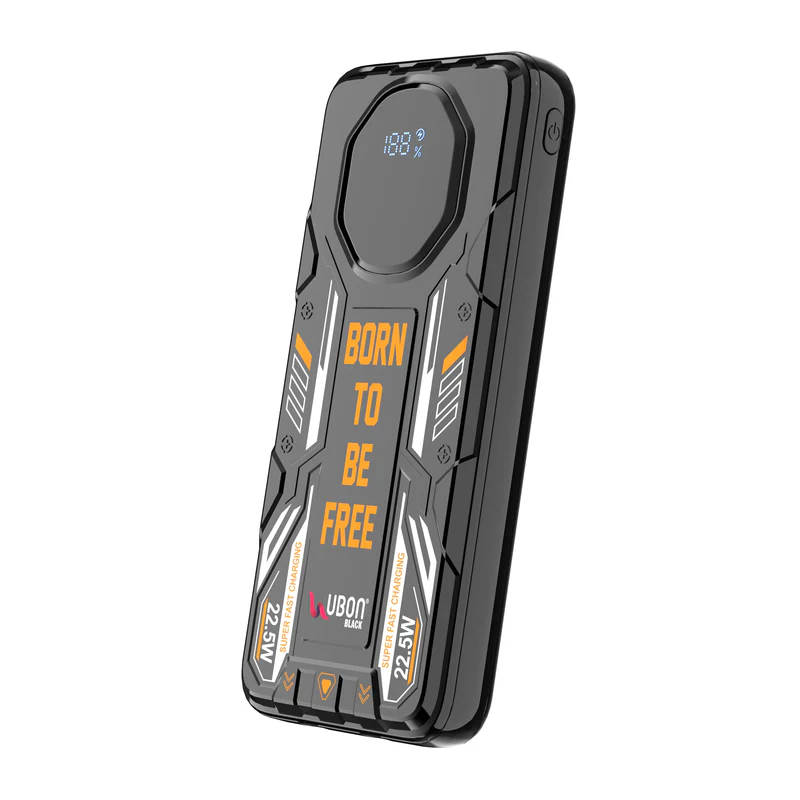 UBON PB-X116 22.5W 5-in-1 Power Bank: Boast of Fast Charging & Built-in Cables