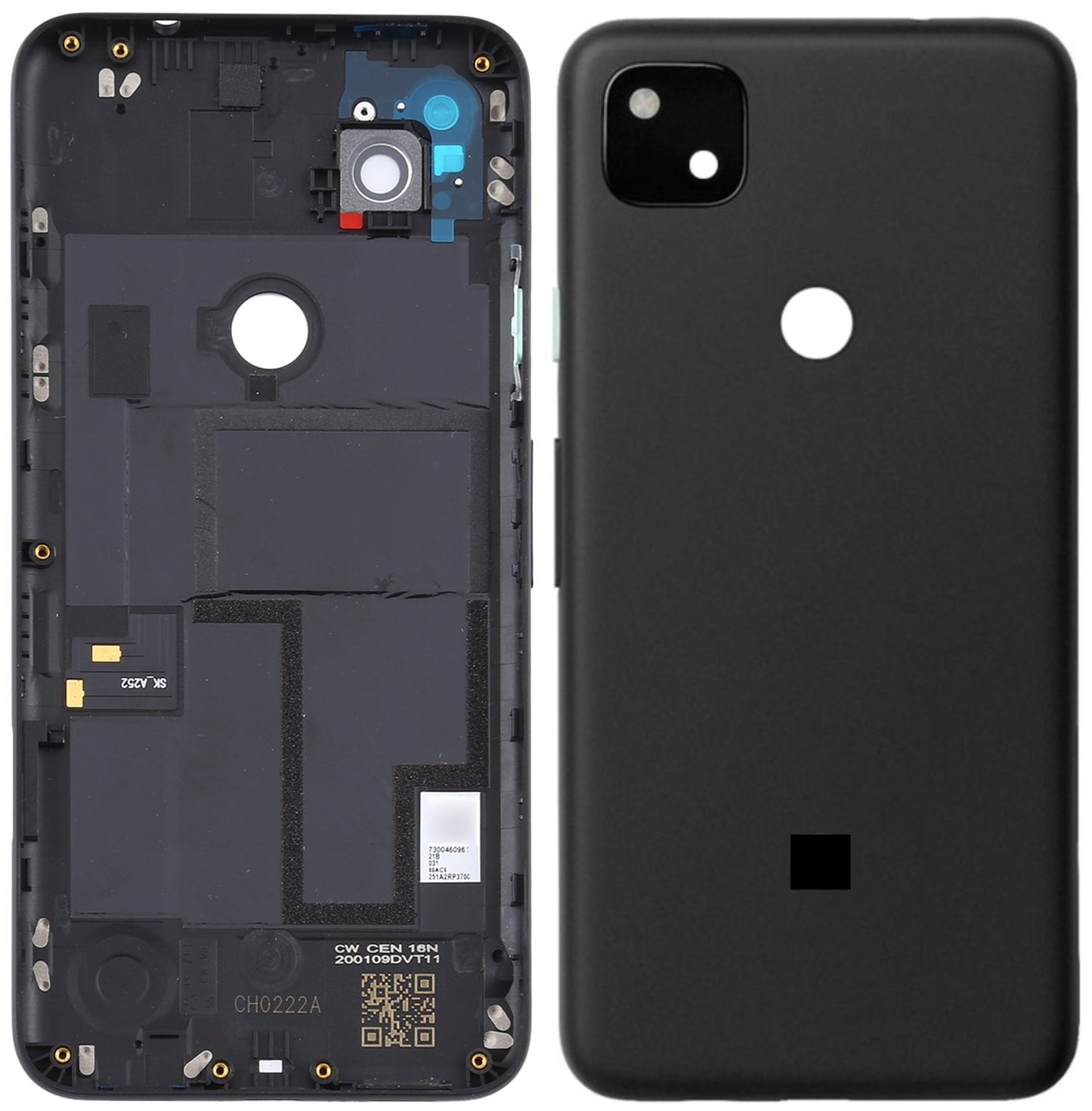 Back Panel Cover for Google Pixel 4A (G025N) - Black