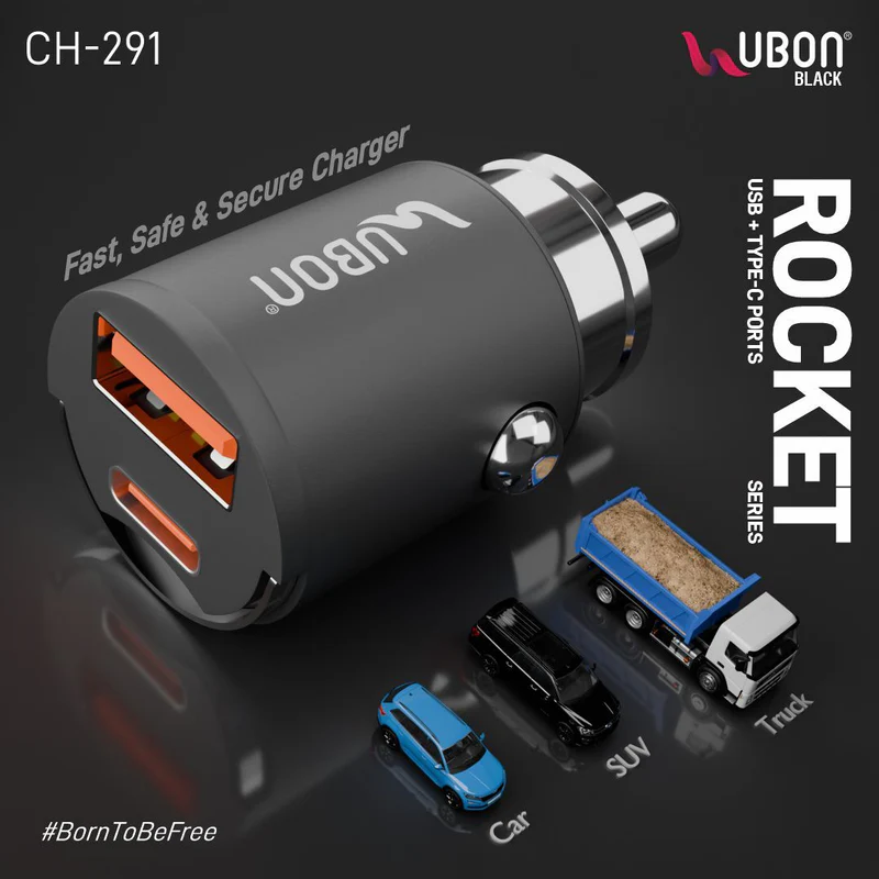 UBON CH-291: 65W Fast Car Charger