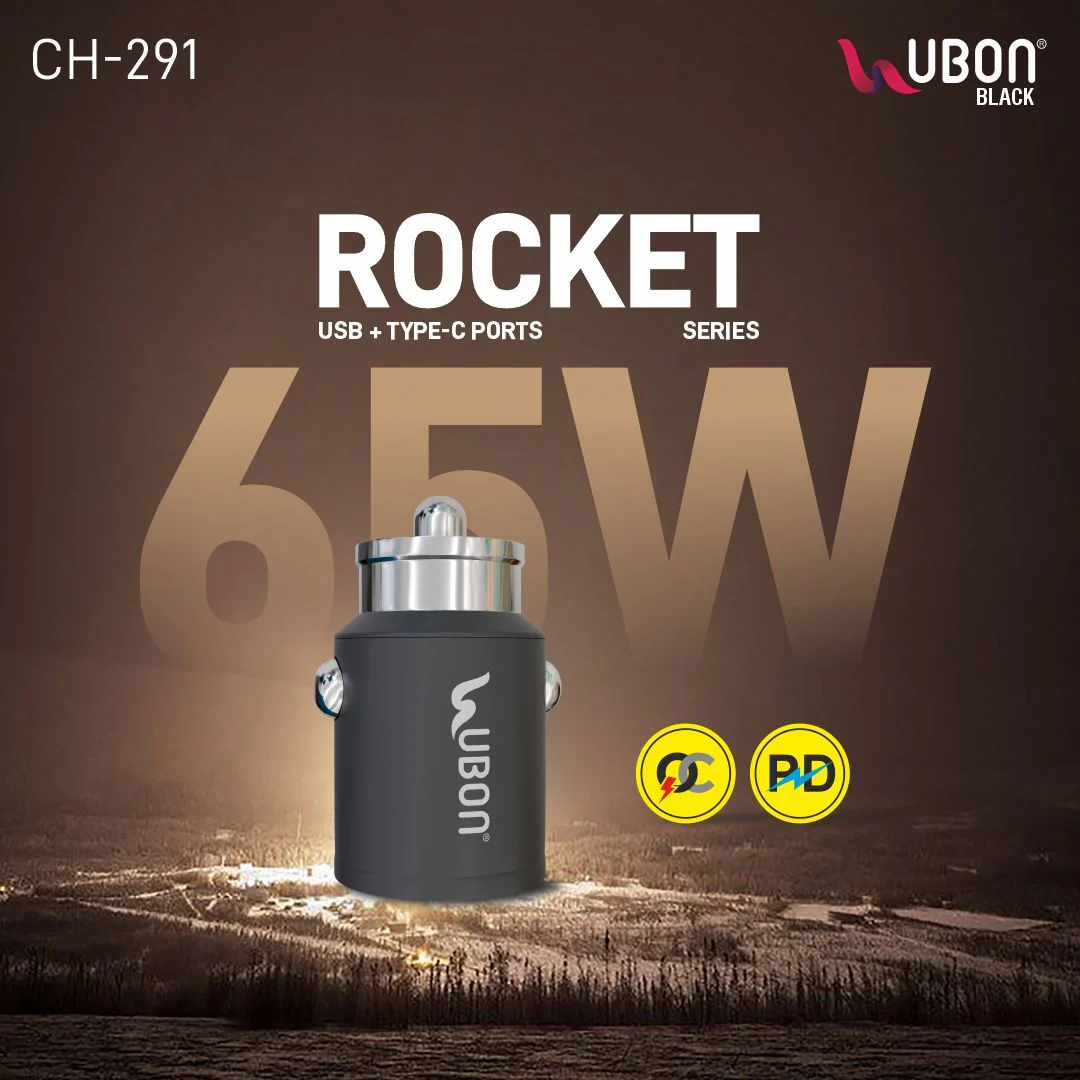 UBON CH-291: 65W Fast Car Charger
