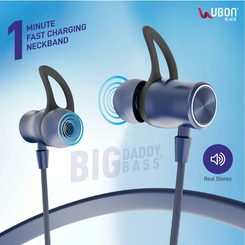 UBON Quick Charge CL-50 Magnetic Switch Wireless Neckband