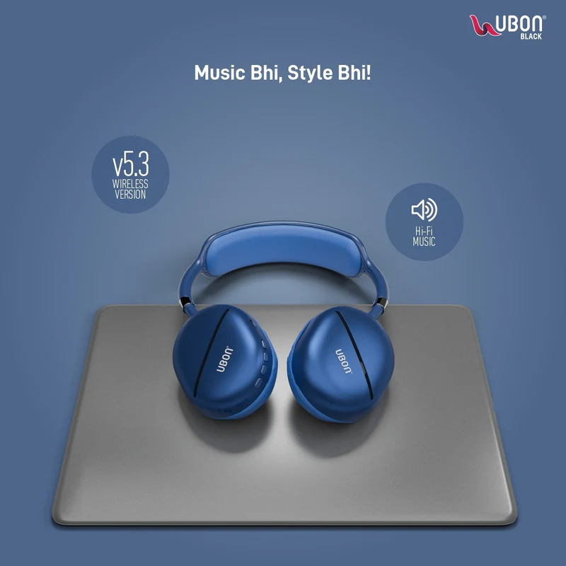 UBON HP-740 Beast Wireless Headphone: Experience 40 Hours of Real Stereo Sound and Comfort
