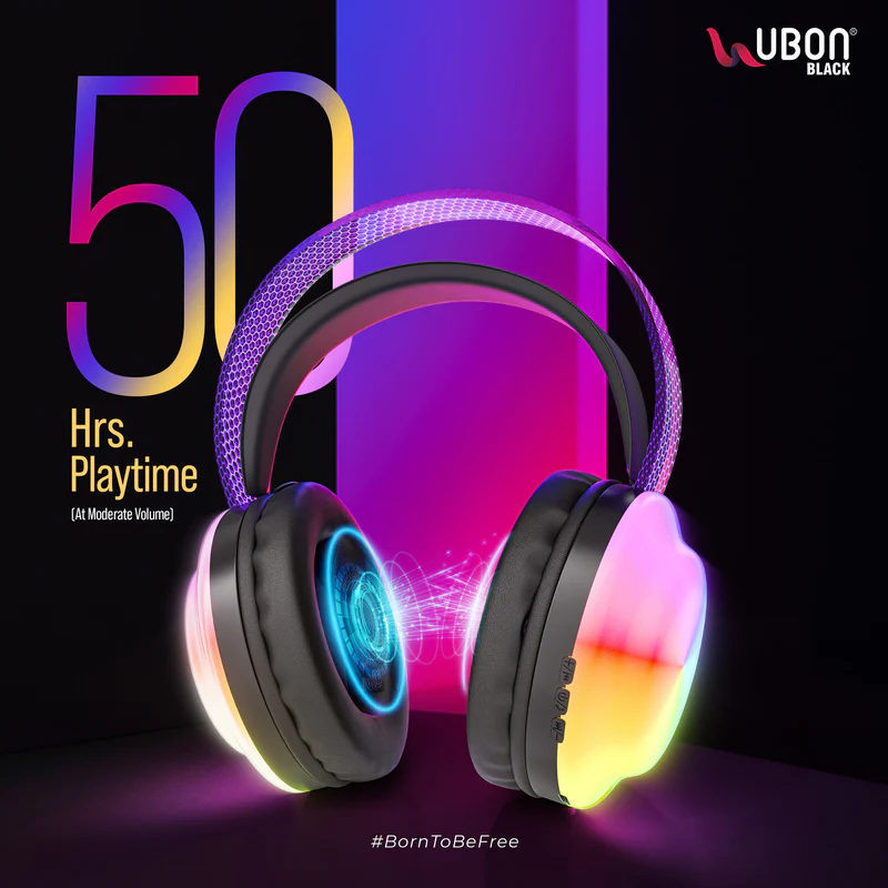 UBON HP-750 Lightup 2.0 Featuring RGB Light Effects