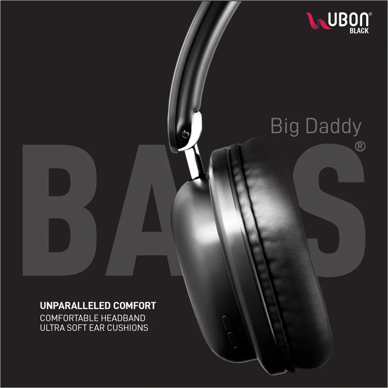 UBON HP-810 Storm 1 Series: Foldable Wireless Headphones with Immersive Sound and AUX Mode