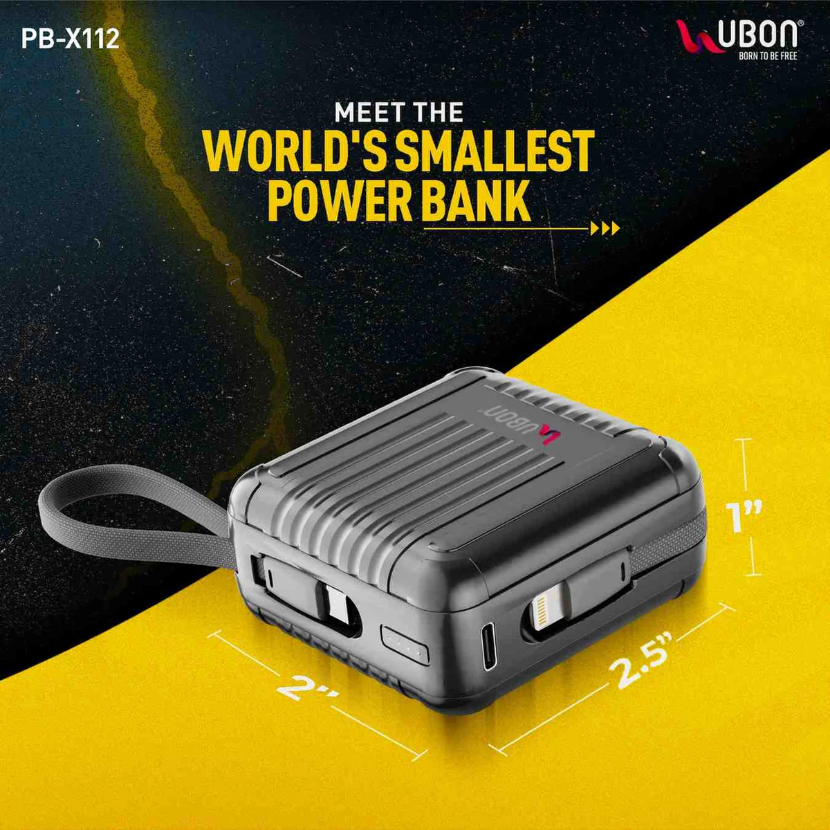 UBON Presents PB-X112, World's Smallest Power Bank