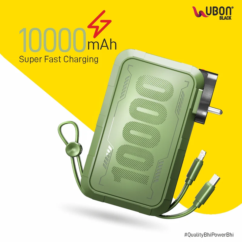 UBON PB-X113, 30W, 5-in-1 Power Bank + Charger