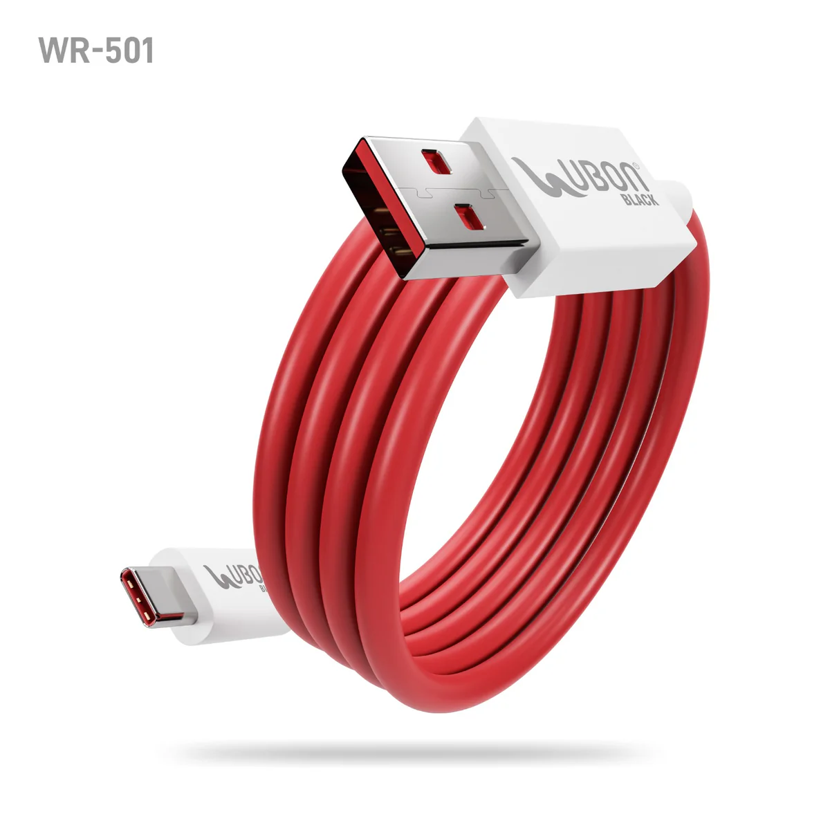 UBON WR-501 1metre, 65W High-Speed Charging Cable with Type-C connector, supports multiple charging protocols and multiple devices
