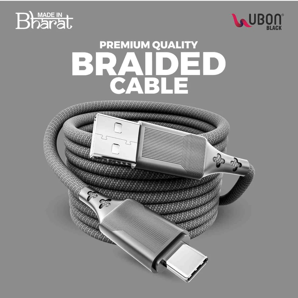 UBON WR-408: The Ultimate Type-C Braided Cable for Speed, Durability, and Convenience