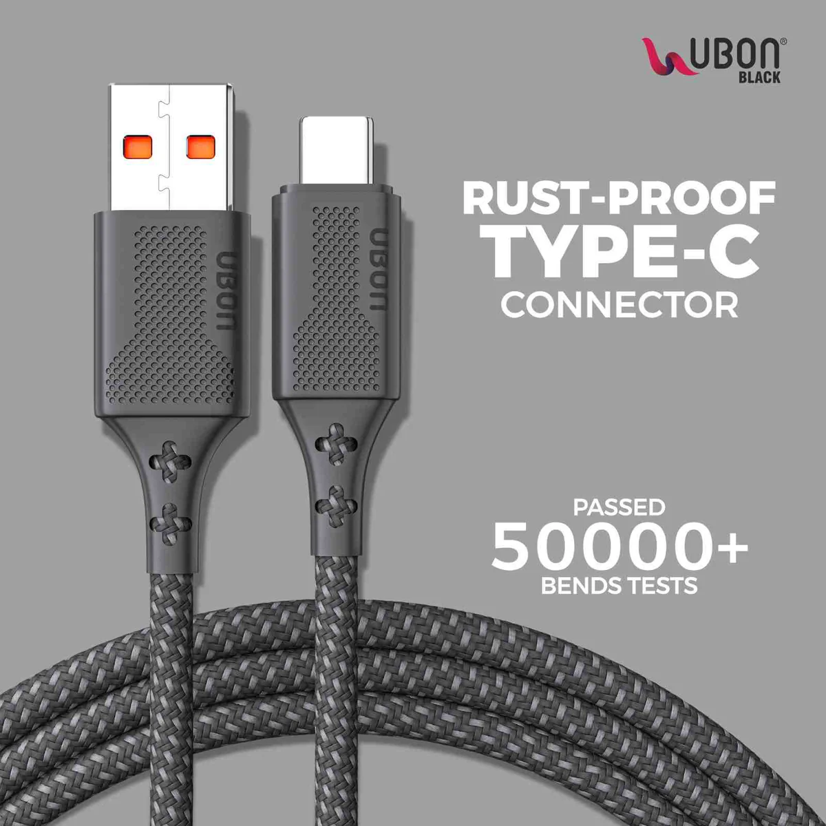 UBON WR-408: The Ultimate Type-C Braided Cable for Speed, Durability, and Convenience