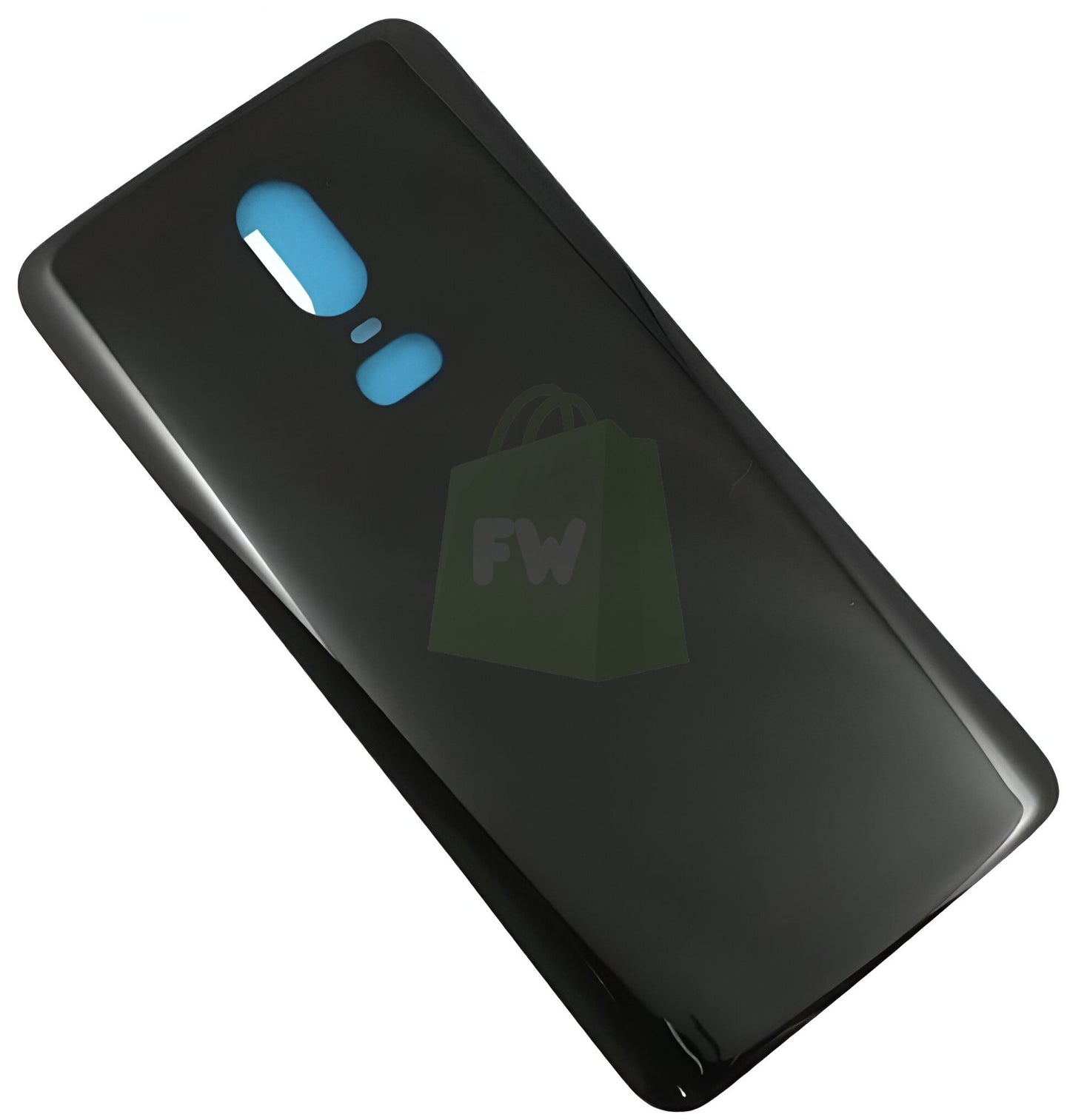 Unique4Ever Back Glass Panel Cover for OnePlus 6 - (Black)