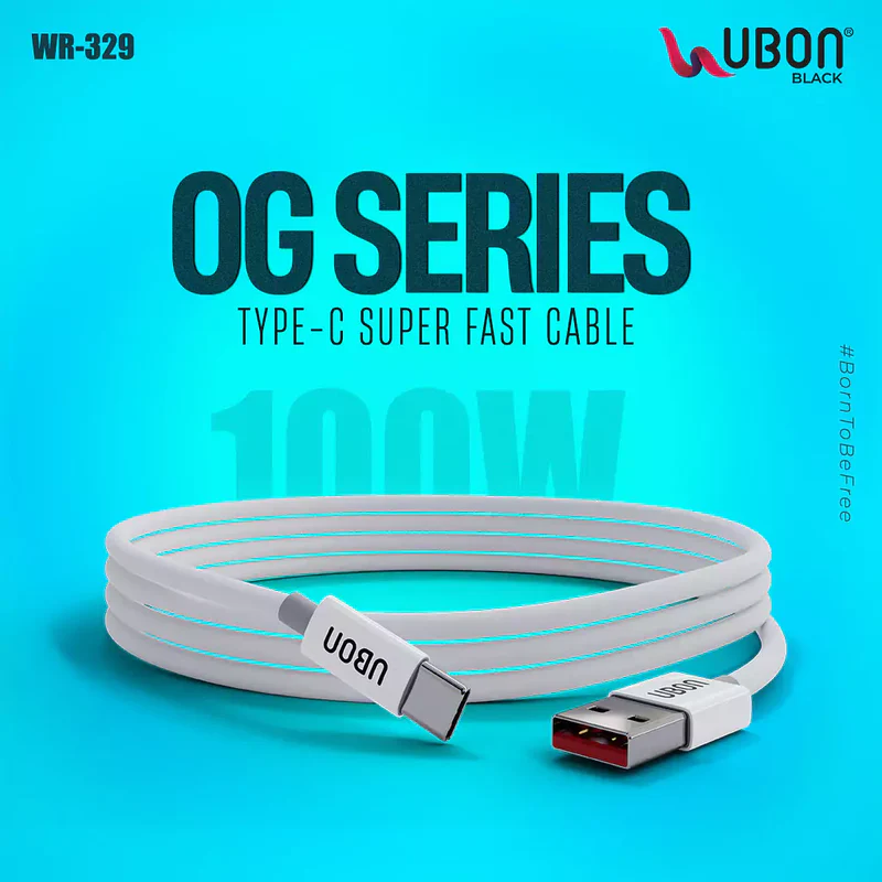 UBON OG Series WR-329 USB To Type-C 100W Cable