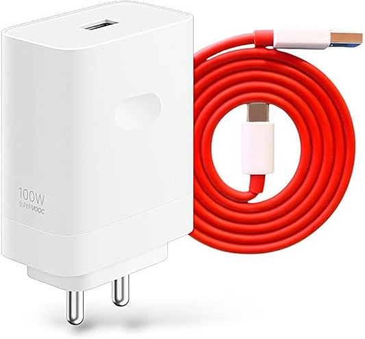 100W SuperVOOC 5A Wall Charger for Mobile with Detachable Cable