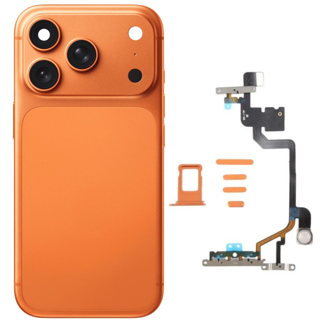 iPhone XR to iPhone 17 Pro Body Converter (Back Housing Conversion Kit) - Orange
