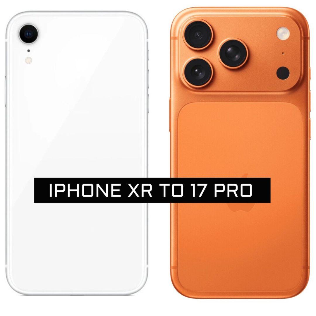 iPhone XR to iPhone 17 Pro Body Converter (Back Housing Conversion Kit) - Orange