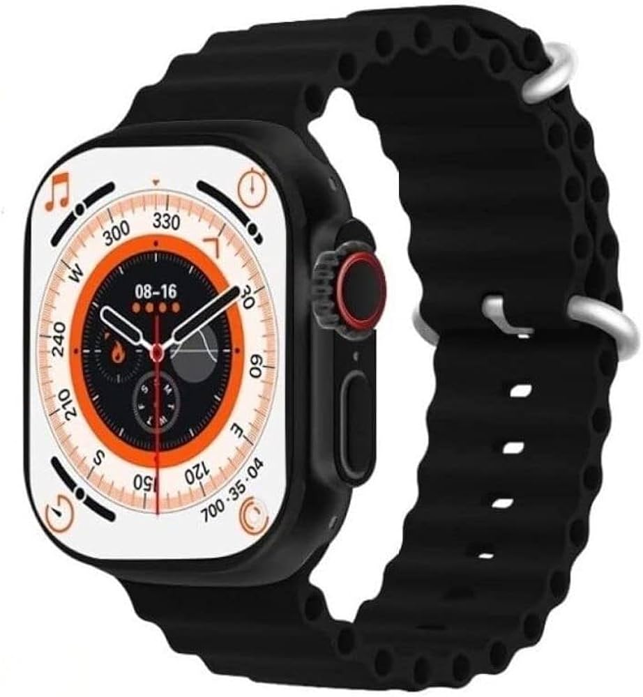 T900 Ultra Smart Watch 2.09" Infinite Display Series 8 Wireless Charging Heart Rate Monitor Bluetooth Call Watch -  Black)